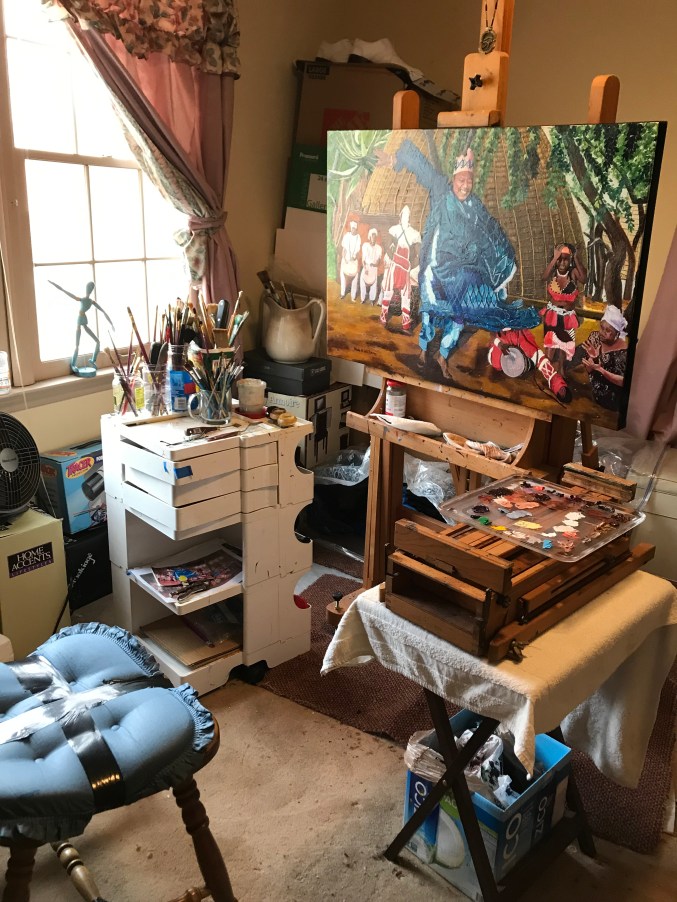 dancingman -studio work place